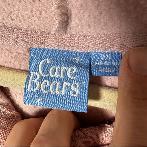 Care Bears Pink Hoodie with Rainbow Graphic - Picture 4 of 5